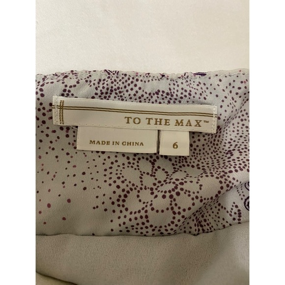 Halter V-Neck Y2K Chiffon Midi Dress Women's Size 6 Built in Bra Purple Lavender - Picture 11 of 11